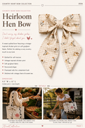 Quilted Bow | Heirloom Hen Bow