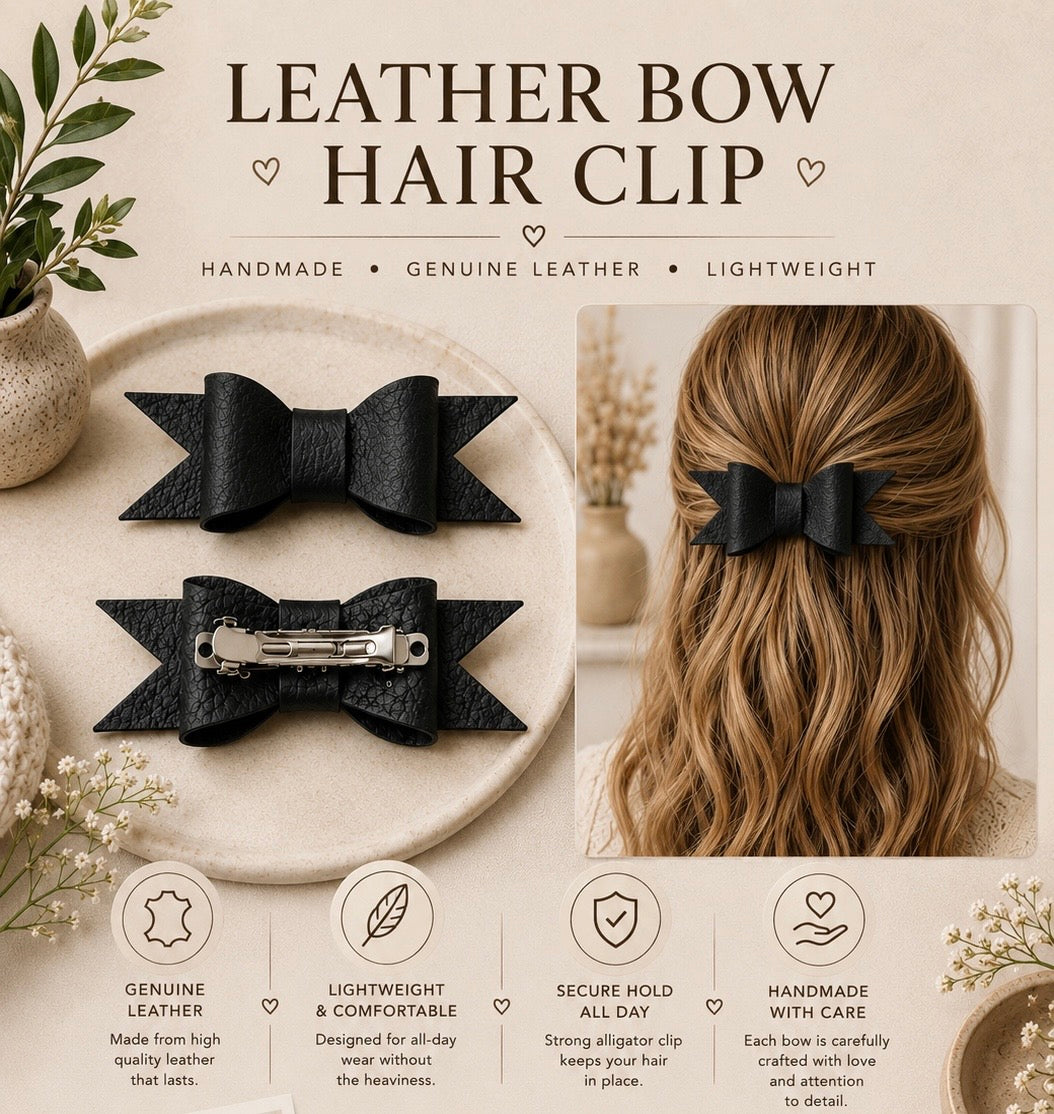 Heritage leather bows