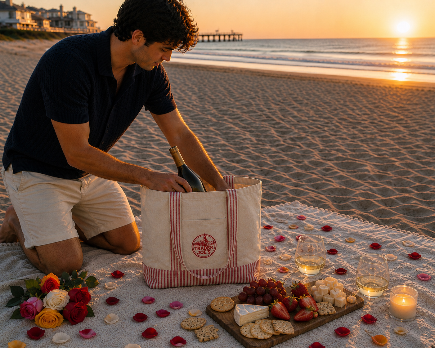 Trader Joe's Tote | The “Pier” Tote | Old Orchard Edition
