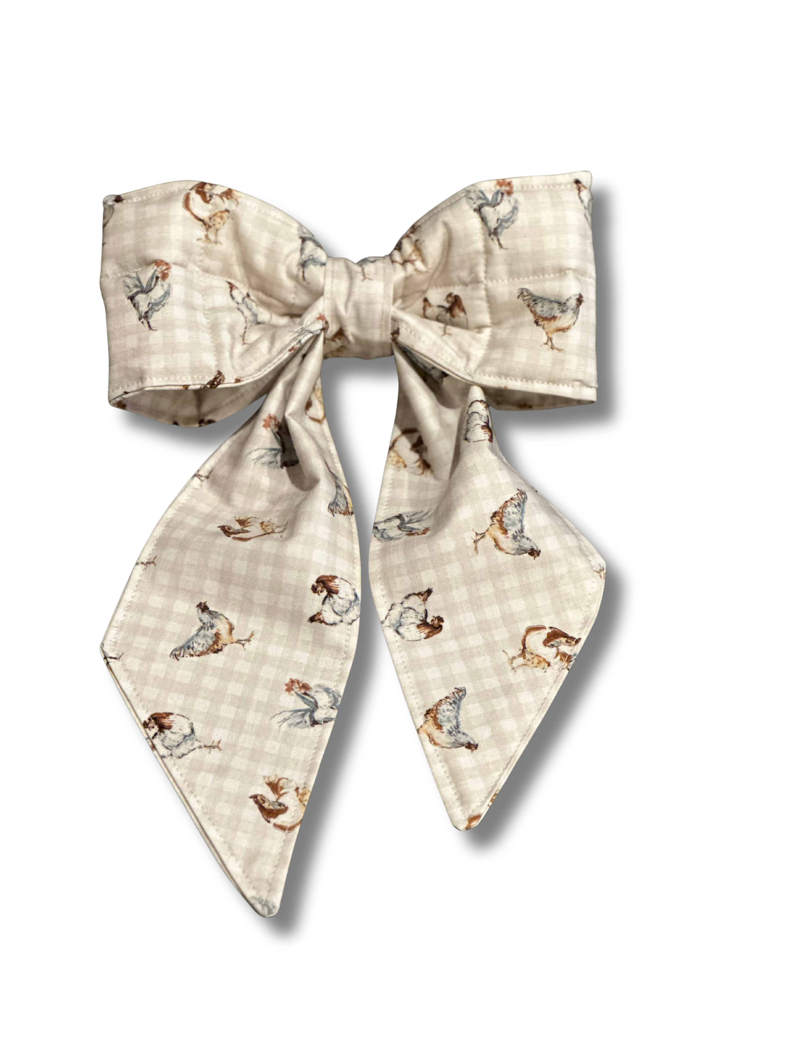Quilted Bow | Heirloom Hen Bow