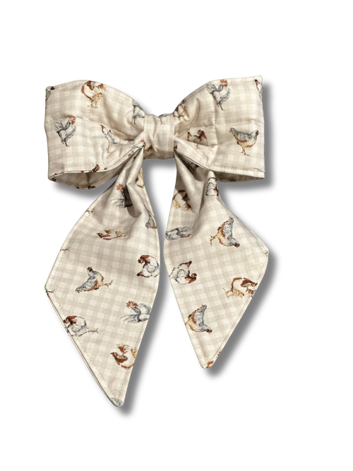 Quilted Bow | Heirloom Hen Bow
