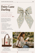 Quilted Bow | Daisy Lane Darling Bow