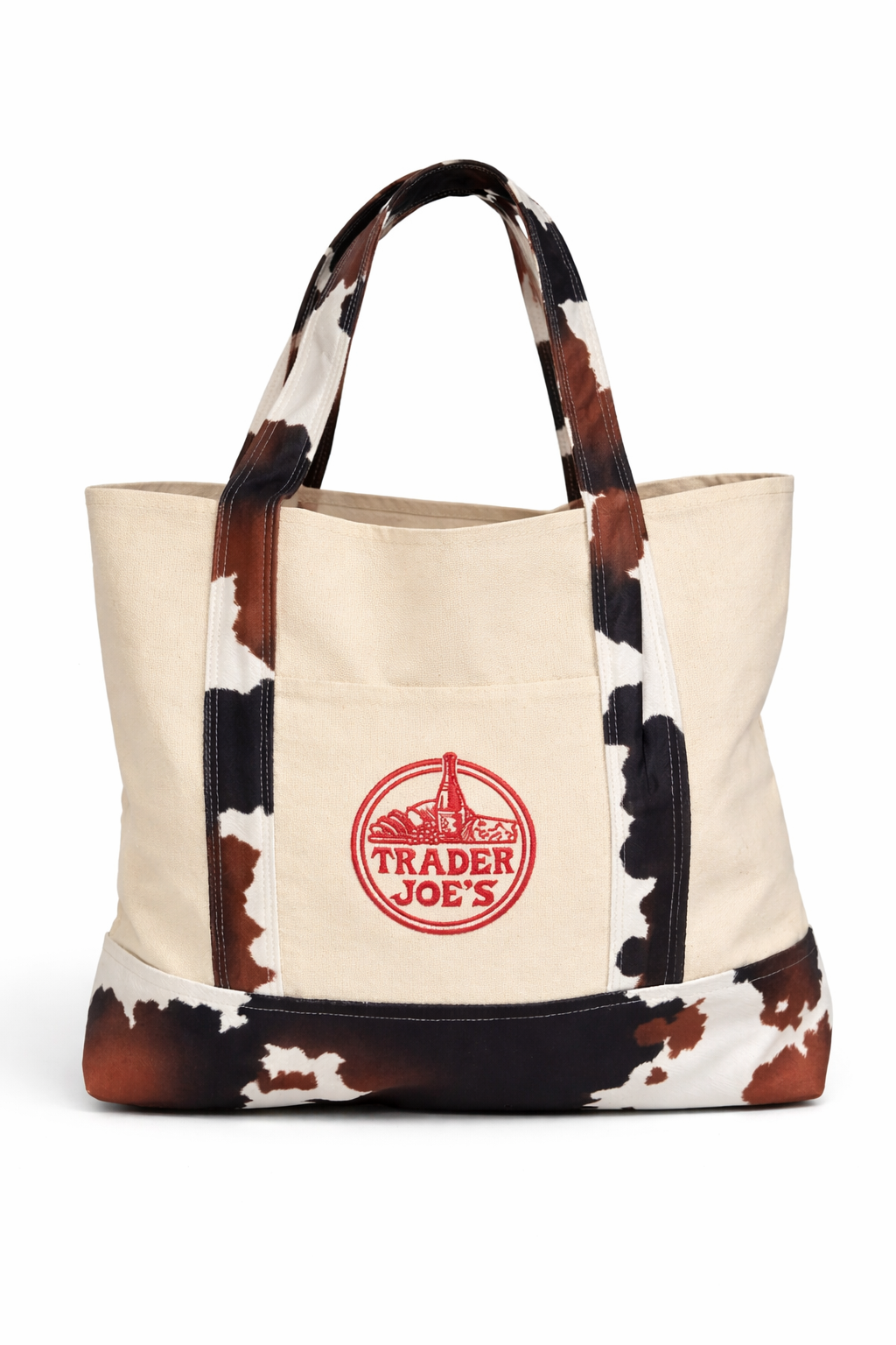Trader Joe Canvas Tote | Golden Flower Cowgirl Tote