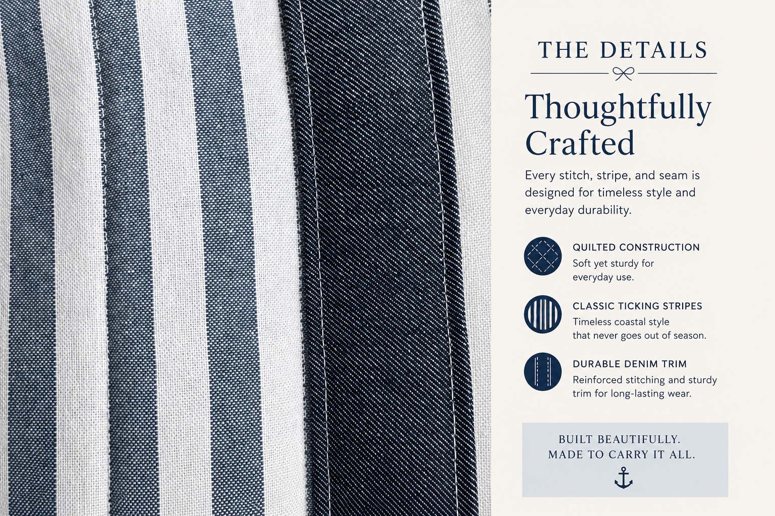 Quilted Tote | The Nantucket Quilted Tote
